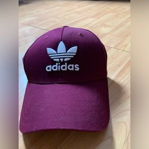 Maroon Adidas Ball Cap